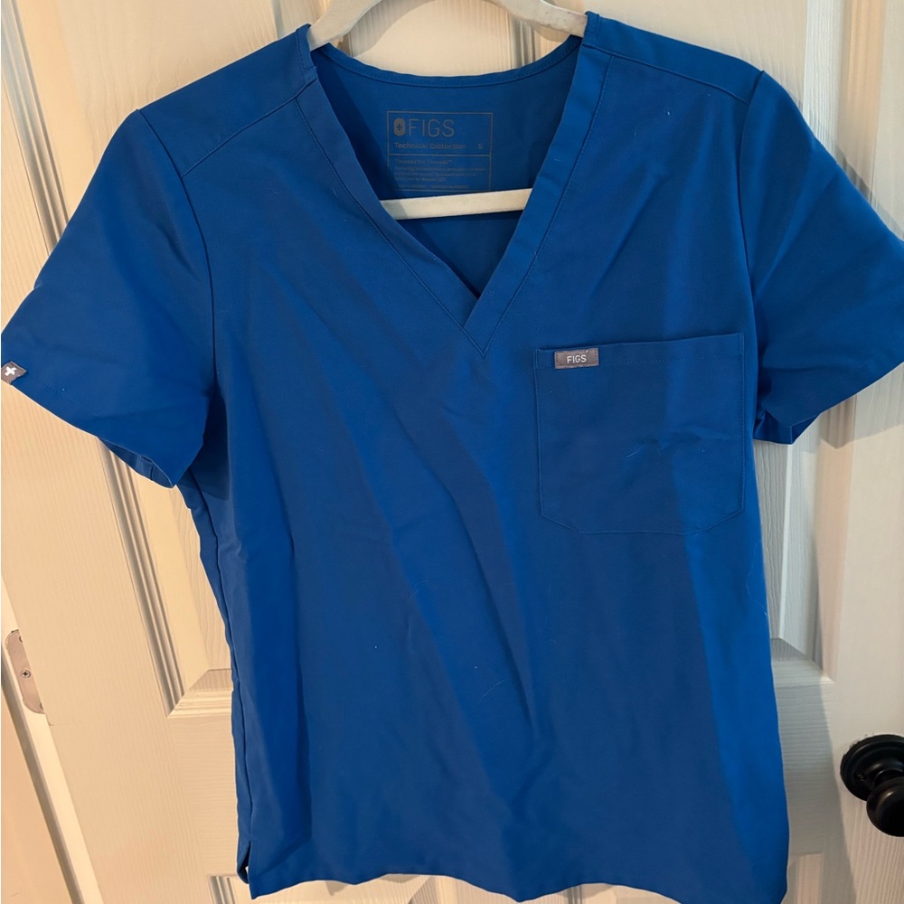 Blue Figs Scrub Top